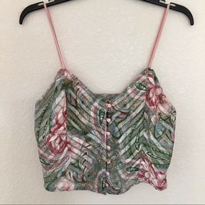 Victoria’s Secret Gold Label Paisley Floral Tank
